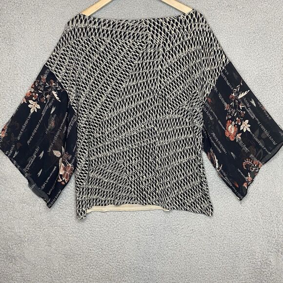 Lot of 4 Womens Black Tunic Tops Career Large Travelers Calessa Ann Taylor Loft - Picture 11 of 11